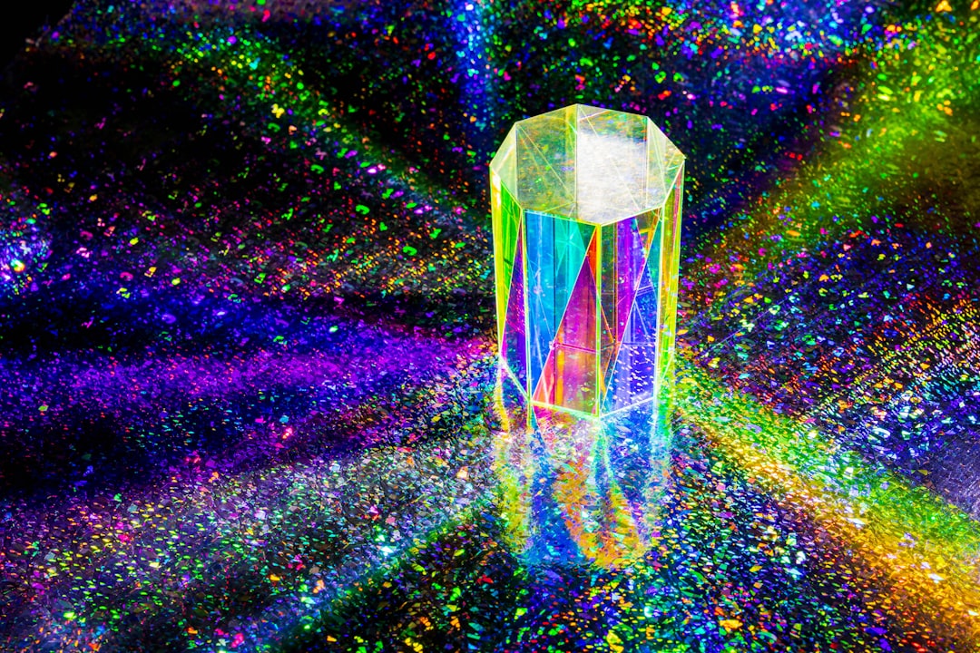 Animated neon interface elements